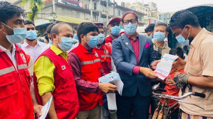 Chattogram City Red Crescent Conducts Awareness Campaign Against Omicron XBB